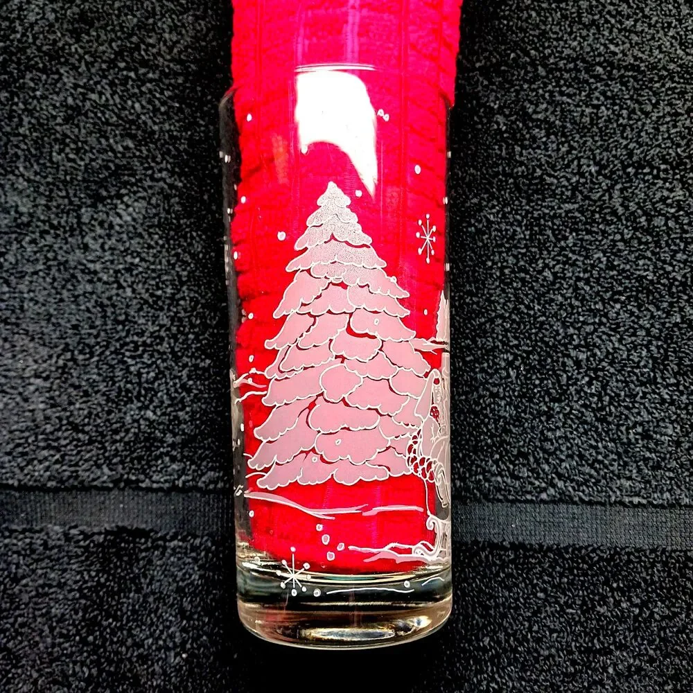 Avon Presidents Club 1995 Holiday Gift Set of 4 Christmas Glasses In Box NEW
